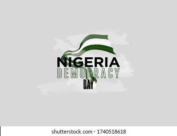 Nigeria Democracy Day Vector Template Design