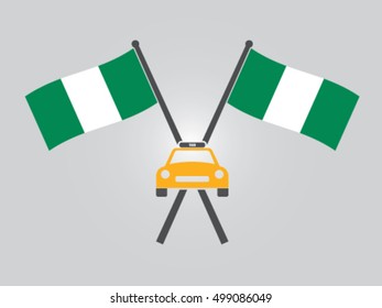 Nigeria Emblem Taxi