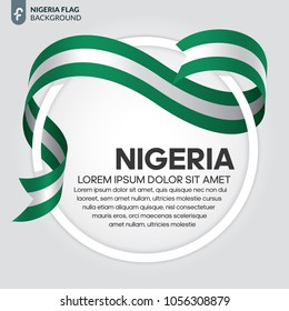 Nigeria flag background