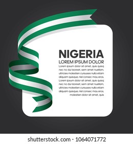 Nigeria flag background