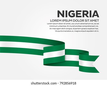 Nigeria flag background
