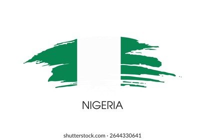 Nigeria flag banner background Vector illustration design independence day banner design 