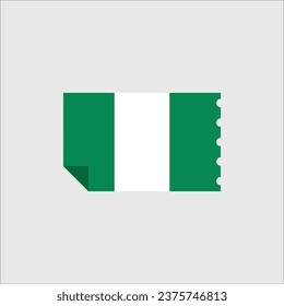 Nigeria flag icon vector illustration