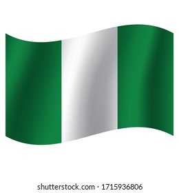 Nigeria flag. Nation vector Nigeria 
 flag