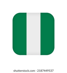 Nigeria flag, official colors. Vector illustration.