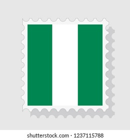 Nigeria flag on white background vector image