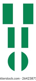 
Nigeria flag PNG vector. Nigeria square and round icon isolated on transparent PNG background. Nigeria flag icon.

