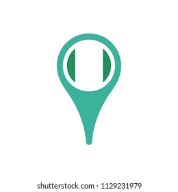 Nigeria flag pointer 