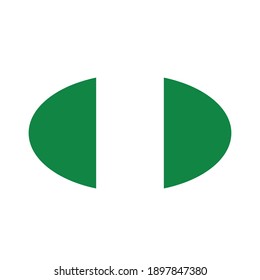 Nigeria  flag. Simple vector Nigeria  flag