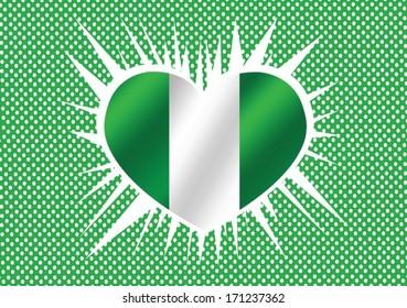 Nigeria flag themes idea design