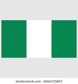 Diseño de Vector de Bandera de Nigeria | Archivo Eps