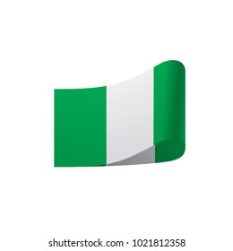 Nigeria flag, vector illustration