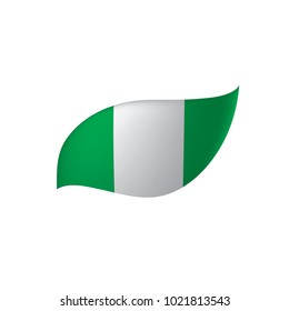 Nigeria flag, vector illustration