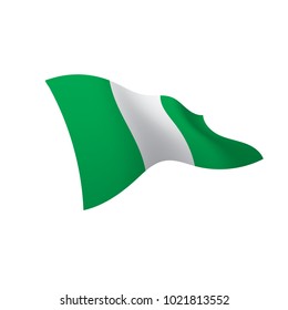 Nigeria flag, vector illustration