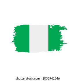 Nigeria flag, vector illustration