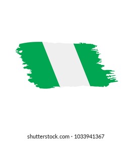 Nigeria flag, vector illustration