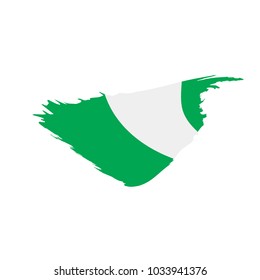 Nigeria flag, vector illustration