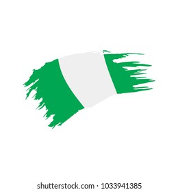 Nigeria flag, vector illustration