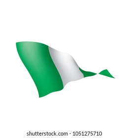 Nigeria flag, vector illustration
