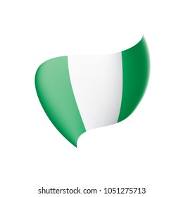 Nigeria flag, vector illustration
