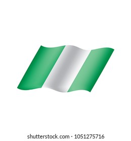 Nigeria flag, vector illustration
