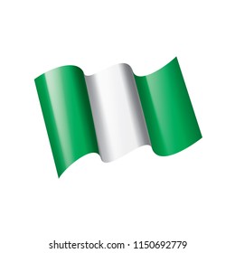 Nigeria flag, vector illustration