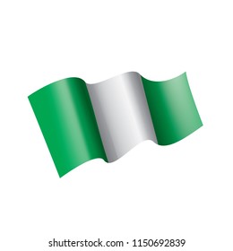 Nigeria flag, vector illustration