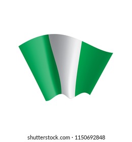 Nigeria flag, vector illustration