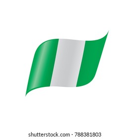 Nigeria flag, vector illustration