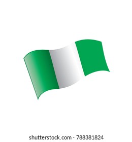 Nigeria flag, vector illustration