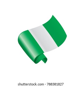 Nigeria flag, vector illustration