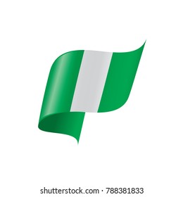 Nigeria flag, vector illustration
