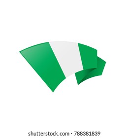 Nigeria flag, vector illustration