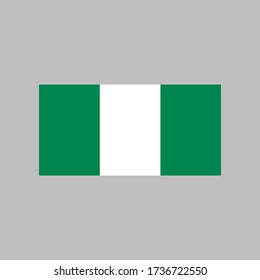 Nigeria flag vector illustration in high quality for ui and ux, website or mobile application