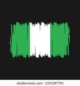 Vector de bandera de Nigeria. Bandera nacional