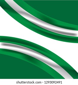 Nigeria Flag Vector Template Design Illustration