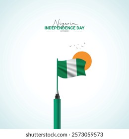 nigeria independence day creative design for social media post 