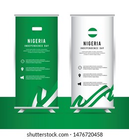 Nigeria independence day design template. design for banner; greeting cards or print.