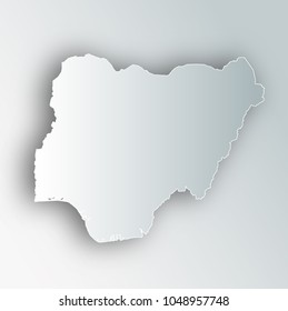 Nigeria Map Frame Icon