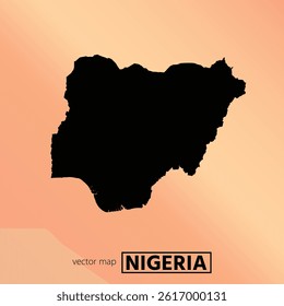 Nigeria map. Vector map for any needs.