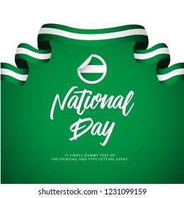 Nigeria National Day Celebration Vector Template Design Illustration