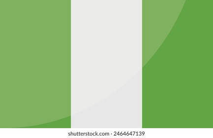 Nigeria National Flag for background, backdrop. Vector illustration