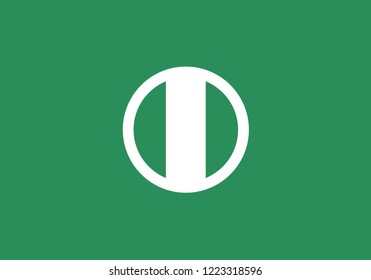 Nigeria national flag circle shape country emblem state symbol 