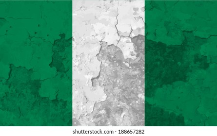 Nigeria, Nigerian flag texture background vector illustration