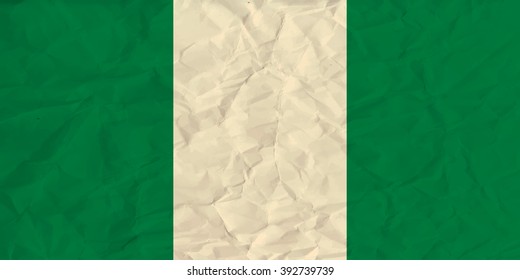 Nigeria  paper  flag