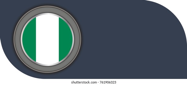 nigeria vector flag illustration. eps10.