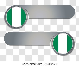 nigeria vector flag illustration. vector match scoreboard illustration. eps10.
