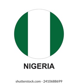 Nigerian flag icon vector illustration symbol design