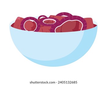 nigerian food traditional illustration isolated