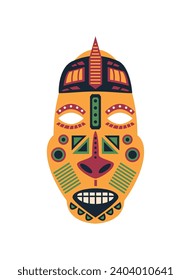 vector de icono de ilustración de máscara nigeriana